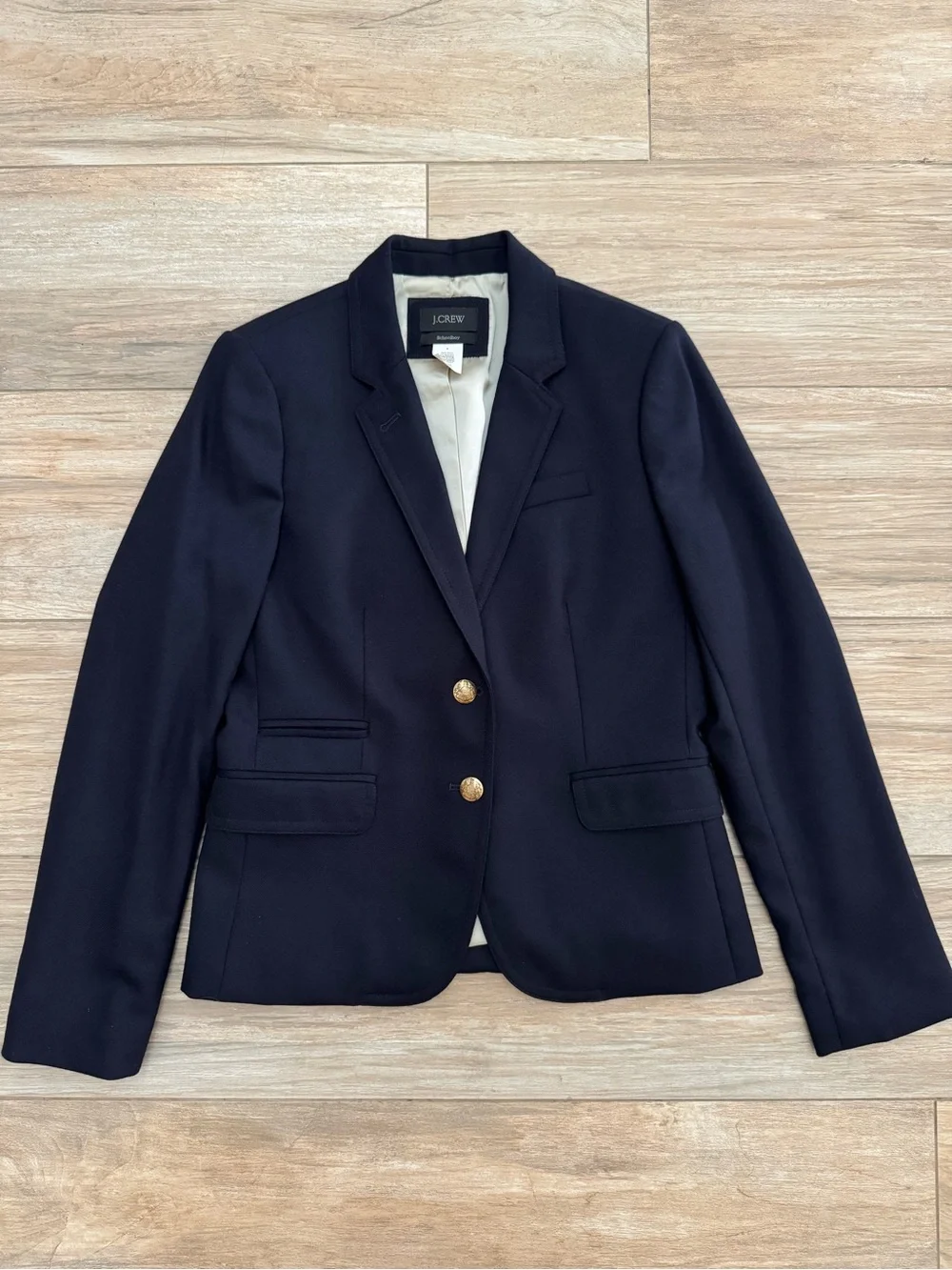 J.Crew Navy Schoolboy Blazer Size 4